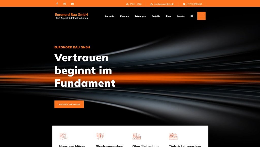 Euronord Bau GmbH - Beynəlxalq İnşaat Portalı